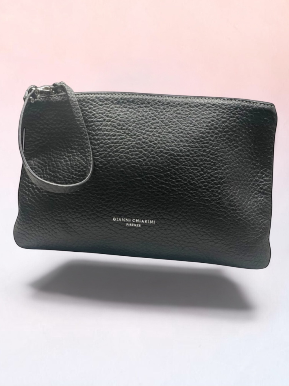 New! GIANNI CHIARINI FIRENZE GENUINE LEATHER CLUTCH BAG CASE